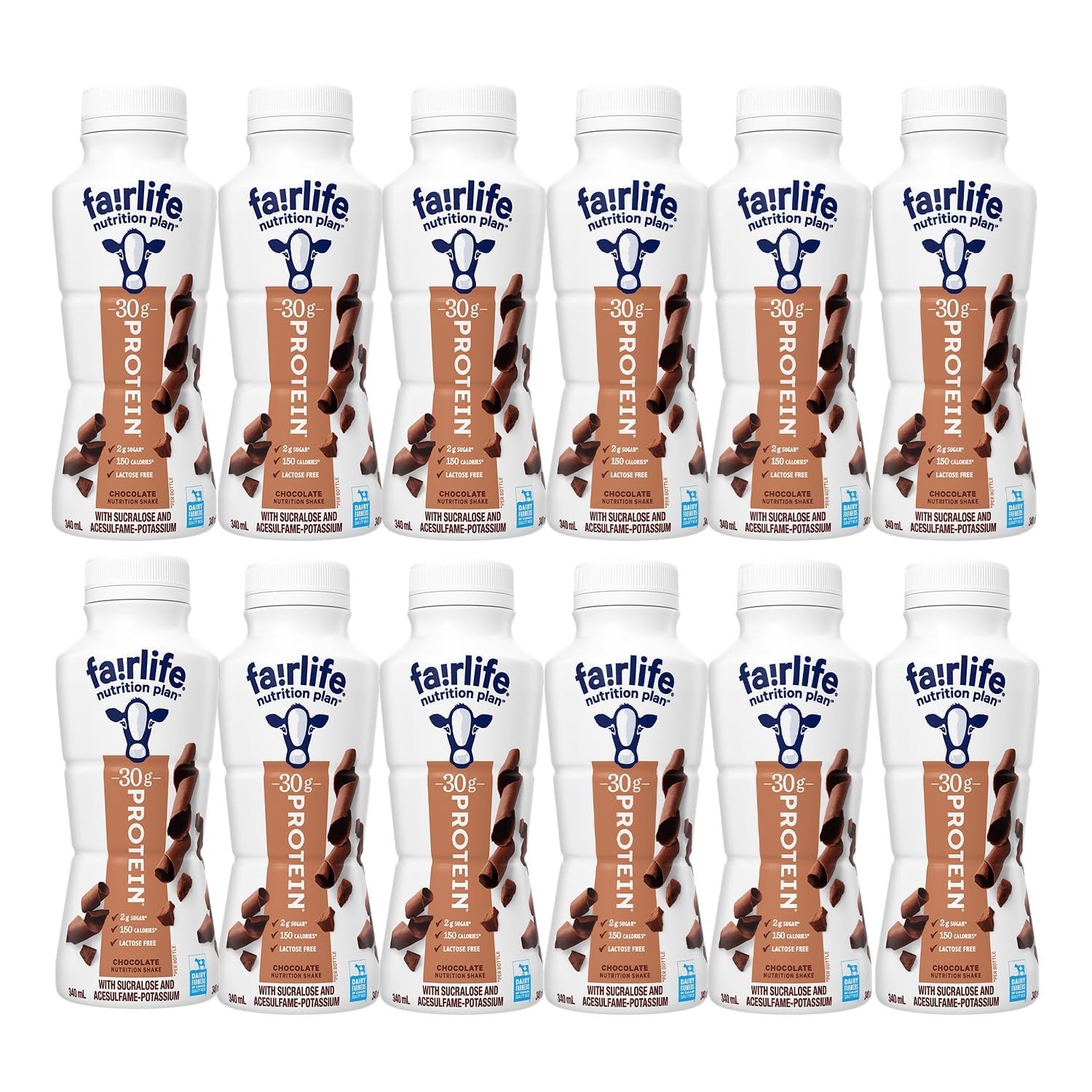 Nutrition Plan High Protein Chocolate Shake, 12 PACK. Orry's Vital